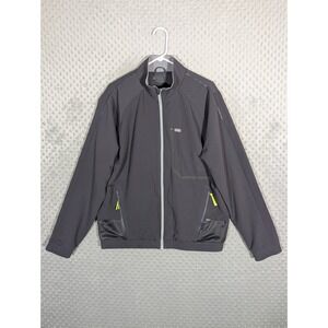 FIGS Cobaki Performance Scrub Jacket Men's Large Gray Technical Pockets EUC